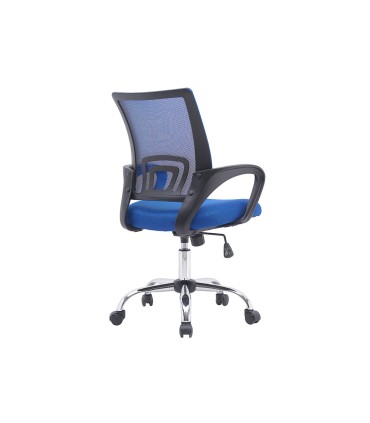 Silla q connect oficina siena malla base metalica alt max 1000 anc 560 prof 570 ruedas premium color negro azul