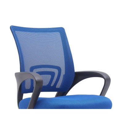 Silla q connect oficina siena malla base metalica alt max 1000 anc 560 prof 570 ruedas premium color negro azul