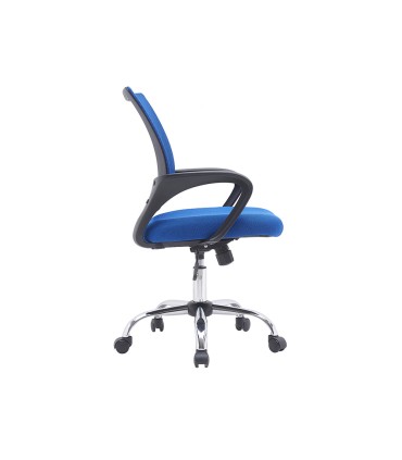 Silla q connect oficina siena malla base metalica alt max 1000 anc 560 prof 570 ruedas premium color negro azul