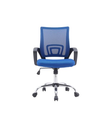 Silla q connect oficina siena malla base metalica alt max 1000 anc 560 prof 570 ruedas premium color negro azul