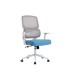 Silla q connect oficina lucca malla base metalica alt max 1090 anc 700 prof 650 ruedas premium color blanco gris azul