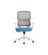 Silla q connect oficina lucca malla base metalica alt max 1090 anc 700 prof 650 ruedas premium color blanco gris azul