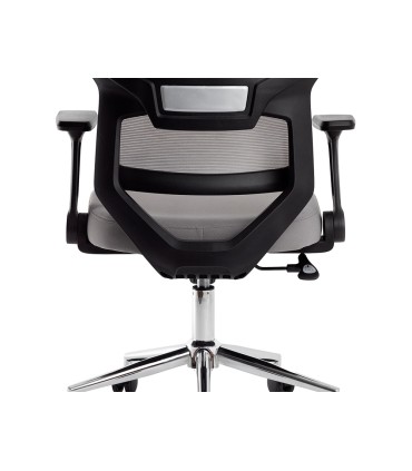 Silla q connect oficina lucca malla base metalica alt max 1090 anc 700 prof 650 ruedas premium color negro gris