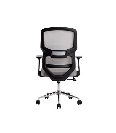 Silla q connect oficina lucca malla base metalica alt max 1090 anc 700 prof 650 ruedas premium color negro gris