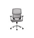 Silla q connect oficina lucca malla base metalica alt max 1090 anc 700 prof 650 ruedas premium color negro gris