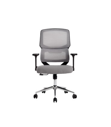 Silla q connect oficina lucca malla base metalica alt max 1090 anc 700 prof 650 ruedas premium color negro gris