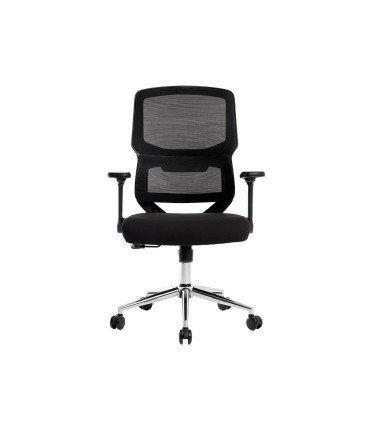 Silla q connect oficina lucca malla base metalica alt max 1090 anc 700 prof 650 ruedas premium color negro