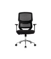 Silla q-connect oficina lucca malla base metalica alt max 1090 anc 700 prof 650 ruedas premium color negro