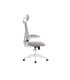 Silla q connect ergonomica pal ermo malla base nylon alt max 1300 anc 610 prof 600 ruedas premium color blanco gris