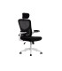 Silla q connect ergonomica pal ermo malla base nylon alt max 1300 anc 610 prof 600 ruedas premium color blanco negro