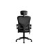 Silla q connect ergonomica pal ermo malla base nylon alt max 1300 anc 610 prof 600 ruedas premium color negro