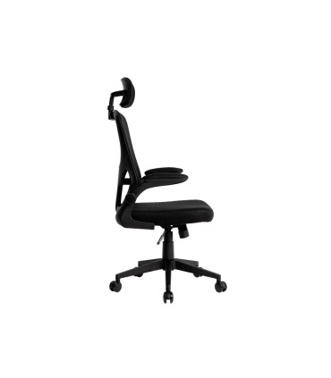 Silla q connect ergonomica pal ermo malla base nylon alt max 1300 anc 610 prof 600 ruedas premium color negro