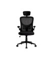 Silla q-connect ergonomica pal ermo malla base nylon alt max 1300 anc 610 prof 600 ruedas premium color negro