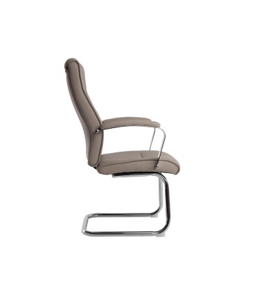 Silla q connect escritorio mod ena simil piel base metalica alt max 1050 anc 630 prof 650 color gris