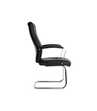 Silla q connect escritorio mod ena simil piel base metalica alt max 1050 anc 630 prof 650 color negro