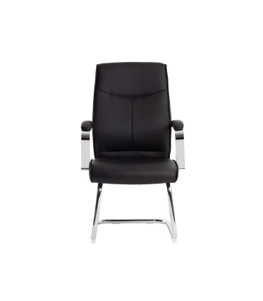 Silla q connect escritorio mod ena simil piel base metalica alt max 1050 anc 630 prof 650 color negro