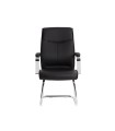 Silla q-connect escritorio mod ena simil piel base metalica alt max 1050 anc 630 prof 650 color negro