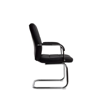 Silla q connect escritorio pia ve simil piel base metalica alt max 1050 anc 610 prof 680 color negro