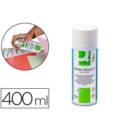 Pegamento q connect spray mount adhesivo permanente bote de 400 ml