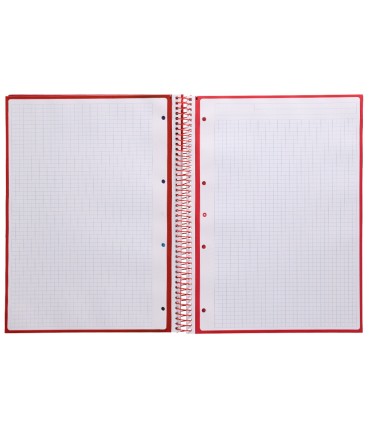 Cuaderno espiral liderpapel a4 micro antartik tapa forrada 80h 90 gr cuadro 5mm 1 banda 4 taladros exp 20 unidades