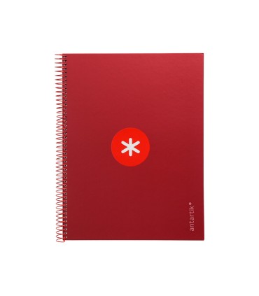 Cuaderno espiral liderpapel a4 micro antartik tapa forrada 80h 90 gr cuadro 5mm 1 banda 4 taladros exp 20 unidades