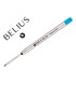 Recambio boligrafo belius azul 08 mm caja 3 unidades