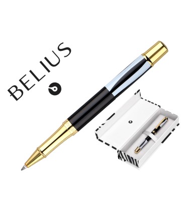 Roller belius dualita cuerpo blanco color negro tinta negra caja de diseno