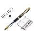 Boligrafo belius dualita cuerpo negro color blanco tinta azul caja de diseno