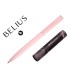 Boligrafo belius rocket b aluminio color minimalista rosa tinta azul caja cilindrica