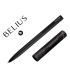 Boligrafo belius rocket b aluminio color minimalista negro tinta azul caja cilindrica