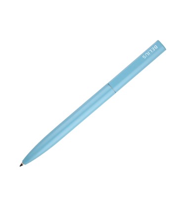 Boligrafo belius rocket b aluminio color minimalista azul tinta azul caja cilindrica