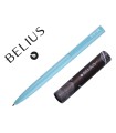 Boligrafo belius rocket b aluminio color minimalista azul tinta azul caja cilindrica