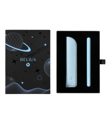 Pluma y funda de similpiel belius space b color minimalista azul tinta azul caja de diseno