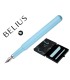 Pluma y funda de similpiel belius space b color minimalista azul tinta azul caja de diseno