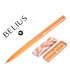 Boligrafo belius rose aluminio color naranja oro rosa tinta azul caja de diseno