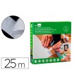 Cinta de cierre adhesiva liderpapel velcro blanco 20mm x 25m