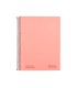 Cuaderno espiral navigator a4 tapa dura 80h 80gr horizontal con margen coral