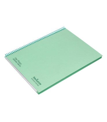 Cuaderno espiral navigator a4 tapa dura 80h 80gr horizontal con margen menta