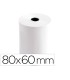 Rollo sumadora termico q connect 80 mm ancho x 60 mm diametro sin bisfenol a papel de 70 g m2