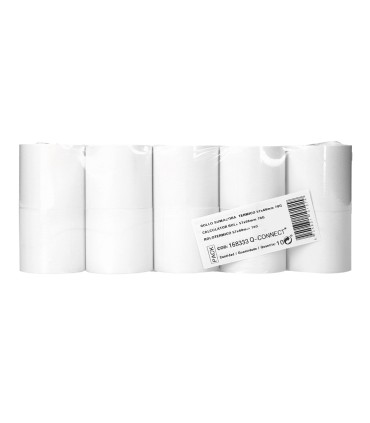 Rollo sumadora termico q connect 57 mm ancho x 60 mm diametro sin bisfenol a papel de 70 g m2