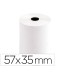 Rollo sumadora termico q connect 57 mm ancho x 35 mm diametro para tpv sin bisfenol a papel de 70 g m2