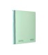 Cuaderno espiral navigator a4 micro tapa forrada 120h 80gr cuadro 5mm 5 bandas 4 taladros color menta