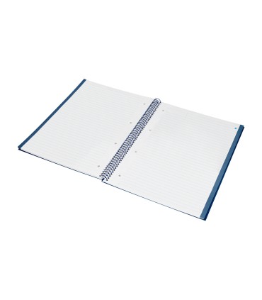 Cuaderno espiral navigator a4 micro tapa forrada 80h 80gr horizontal 1 banda color azul marino