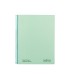 Cuaderno espiral navigator a4 micro tapa forrada 80h 80gr cuadro 5mm 1 banda color menta