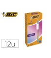 Boligrafo bic cuatro colores gradiente caja de 12 unidades colores surtidos