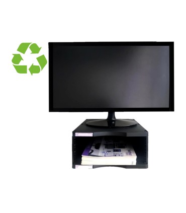 Soporte archivo 2000 para monitor poliester 100 reciclado con compartimento para formatos din a4 y folio