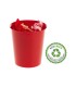 Papelera plastico archivo 2000 ecogreen 100 reciclada 18 litros color rojo 290x310