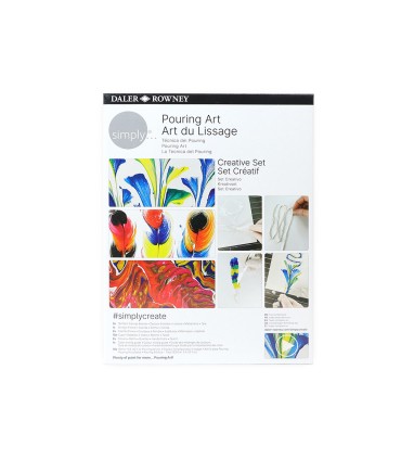 Set de pintura daler rowney simply creativo pouring