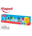 Rotulador maped color peps ocean caja de 48 unidades colores surtidos