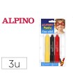 Barra de maquillaje alpino fiesta face stick super heroes blister de 3 unidades colores surtidos